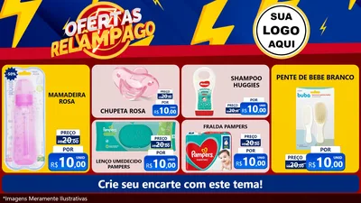Modelo de TV para TV Horizontal com o tema Ofertas Relâmpago para Bebês