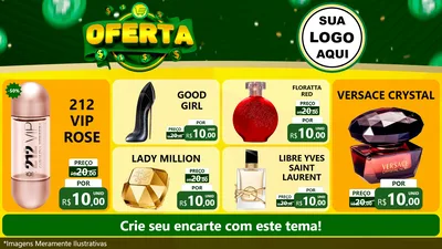 Modelo de TV para TV Horizontal com o tema Oferta para Perfumes