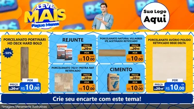 Modelo de TV para TV Horizontal com o tema Leve Mais, Pague Menos para Pisos e revestimentos