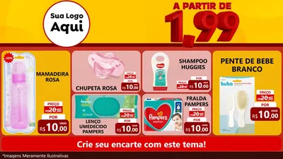 Modelo de TV para TV Horizontal com o tema A Partir de Um e Noventa e Nove - 1,99 para Bebês