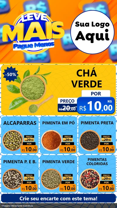 Modelo de Rede Social para Stories com o tema Leve Mais, Pague Menos para Produtos Naturais