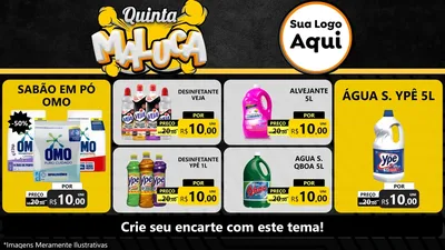 Modelo de TV para TV Horizontal com o tema Quinta Maluca para Produtos de Limpeza