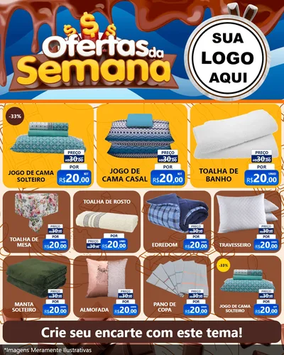 Modelo de Rede Social para Feed Instagram com o tema Ofertas da Semana - Páscoa para Cama, Mesa e Banho