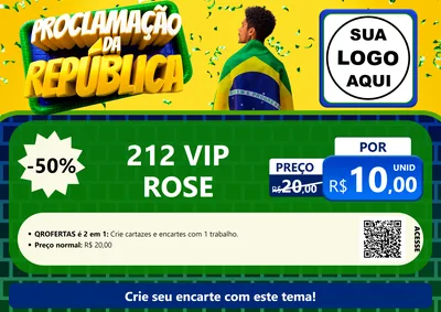 Modelo de Cartaz para Cartaz A4 Horizontal com o tema Proclamação da República para Perfumes