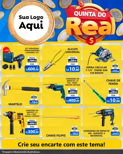Modelo de Rede Social para Feed Instagram com o tema Quinta do Real para Maquinas e Ferramentas