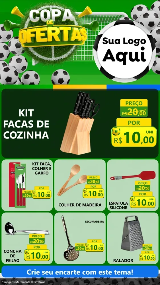 Modelo de Rede Social para Stories com o tema Copa De Ofertas para Utilidades Domésticas