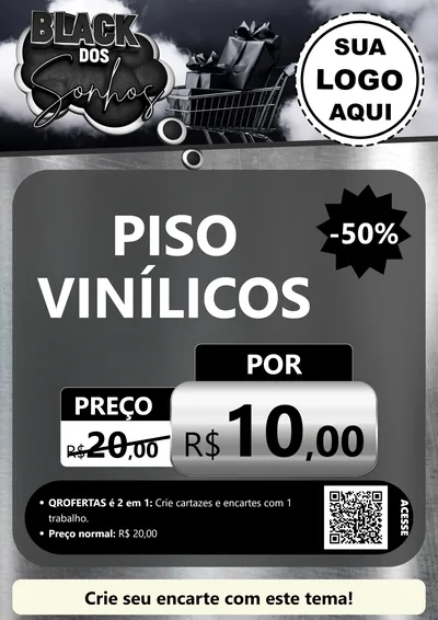 Modelo de Cartaz para Cartaz A4 Vertical com o tema Black dos Sonhos para Material para Construção