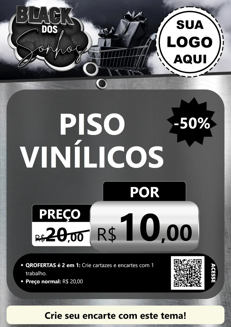 Modelo de Cartaz para Cartaz A4 Vertical com o tema Black dos Sonhos para Material para Construção