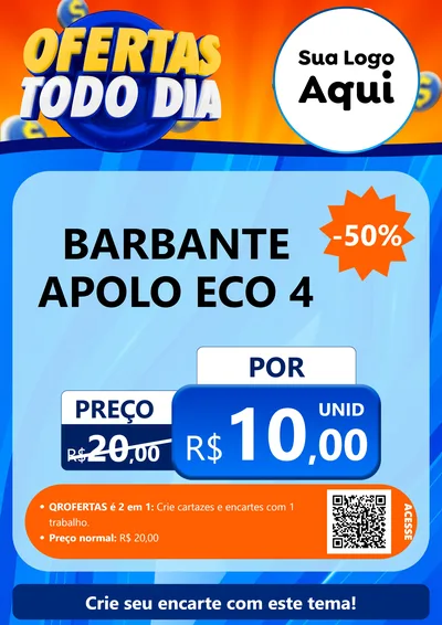 Modelo de Cartaz para Cartaz A4 Vertical com o tema Ofertas Todo Dia para Armarinho e Aviamentos