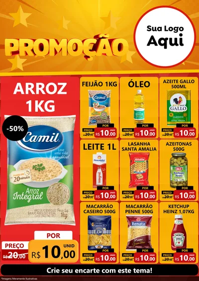 Modelo de Encarte para Encarte A4 Vertical com o tema Promoção para Supermercado