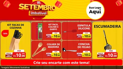 Modelo de TV para TV Horizontal com o tema Setembro Imbatível para Utilidades Domésticas