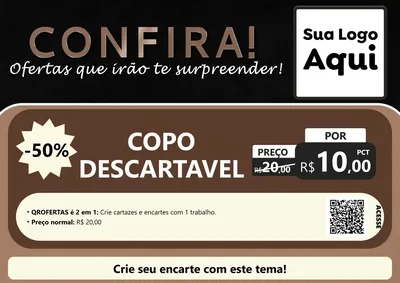Modelo de Cartaz para Cartaz A4 Horizontal com o tema Confira! Ofertas que irão te surpreender! para Embalagens