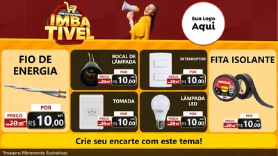 Modelo de TV para TV Horizontal com o tema Fim de Semana Imbatível para Materiais Elétricos