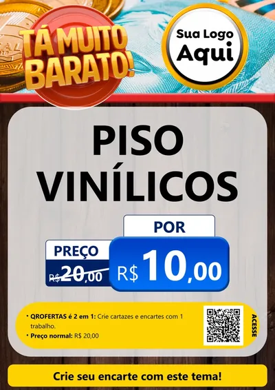 Modelo de Cartaz para Cartaz A4 Vertical com o tema Está Muito Barato para Material para Construção
