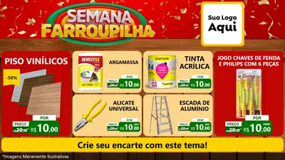 Modelo de TV para TV Horizontal com o tema Semana Farroupilha para Material para Construção