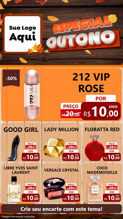 Modelo de Rede Social para Stories com o tema Especial Outono para Perfumes