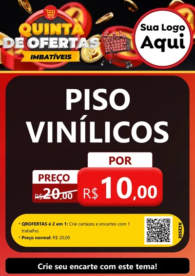Modelo de Cartaz para Cartaz A4 Vertical com o tema Quinta de Ofertas Imbatíveis para Material para Construção