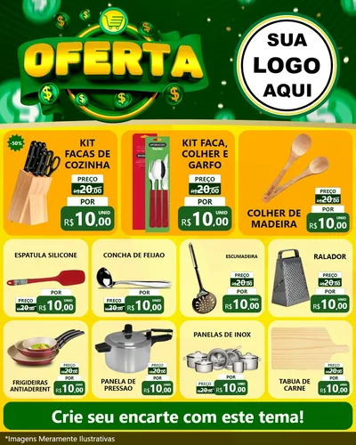 Modelo de Rede Social para Feed Instagram com o tema Oferta para Utilidades Domésticas
