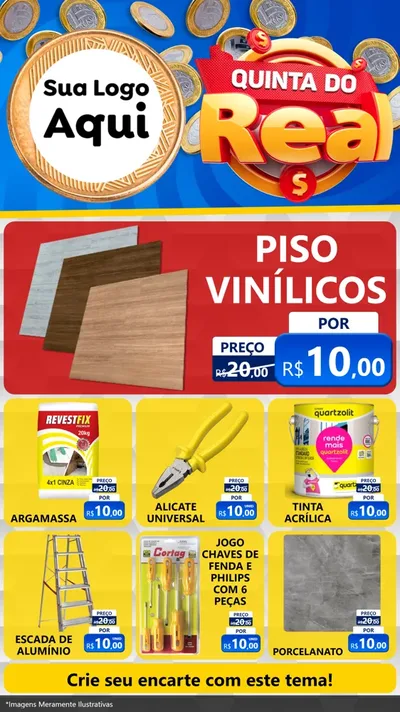 Modelo de Rede Social para Stories com o tema Quinta do Real para Material para Construção