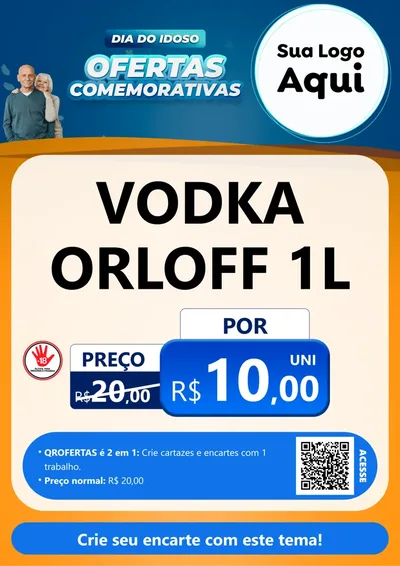 Modelo de Cartaz para Cartaz A4 Vertical com o tema Dia do Idoso