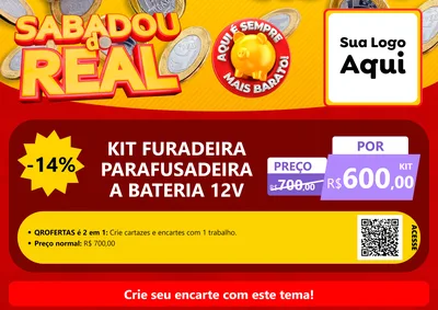 Modelo de Cartaz para Cartaz A4 Horizontal com o tema Sabadou do Real para Maquinas e Ferramentas