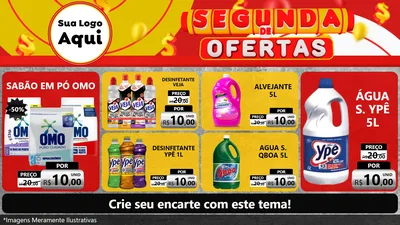 Modelo de TV para TV Horizontal com o tema Segunda de Ofertas para Produtos de Limpeza