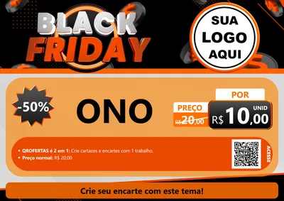 Modelo de Cartaz para Cartaz A4 Horizontal com o tema Black Friday para Óticas