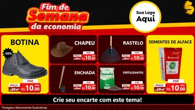 Modelo de TV para TV Horizontal com o tema Fim de Semana da Economia para Agropecuária