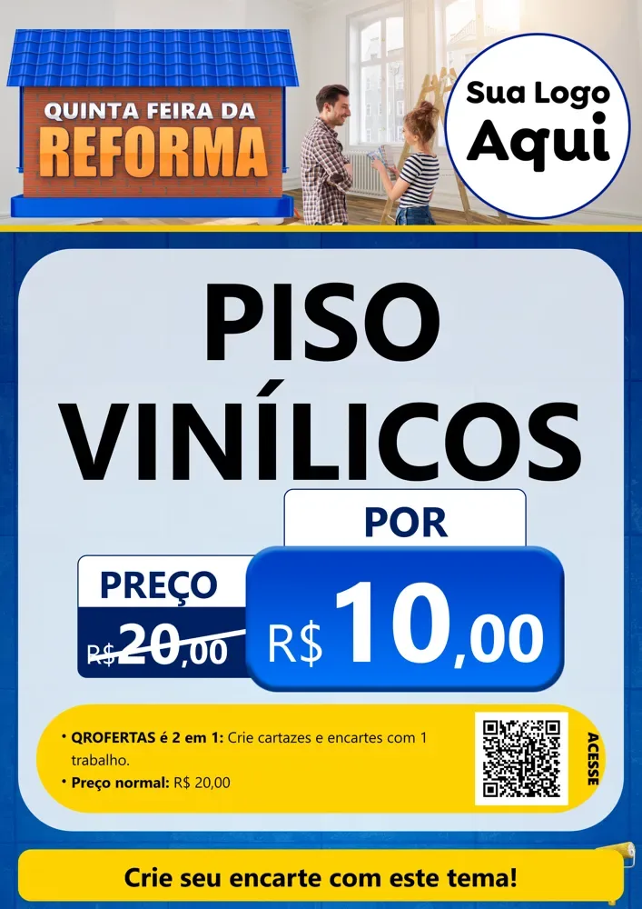 Modelo de Cartaz para Cartaz A4 Vertical com o tema Quinta-feira da Reforma para Material para Construção