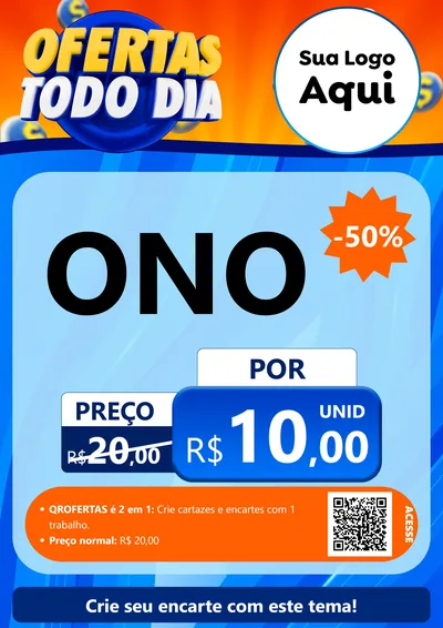 Modelo de Cartaz para Cartaz A4 Vertical com o tema Ofertas Todo Dia para Óticas