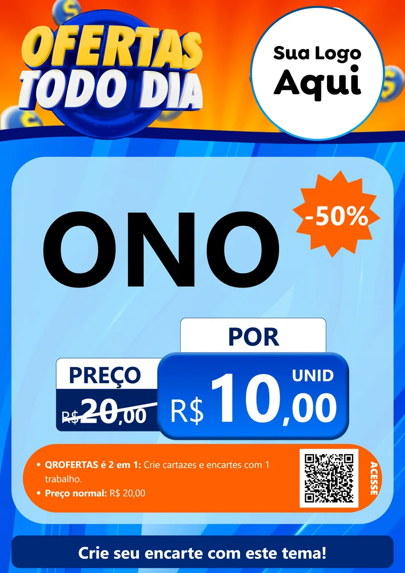 Modelo de Cartaz para Cartaz A4 Vertical com o tema Ofertas Todo Dia para Óticas