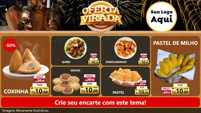 Modelo de TV para TV Horizontal com o tema Oferta da Virada para Salgadaria
