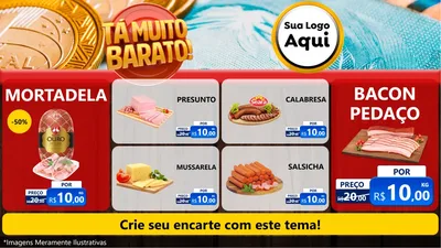 Modelo de TV para TV Horizontal com o tema Está Muito Barato para Frios e Laticínios