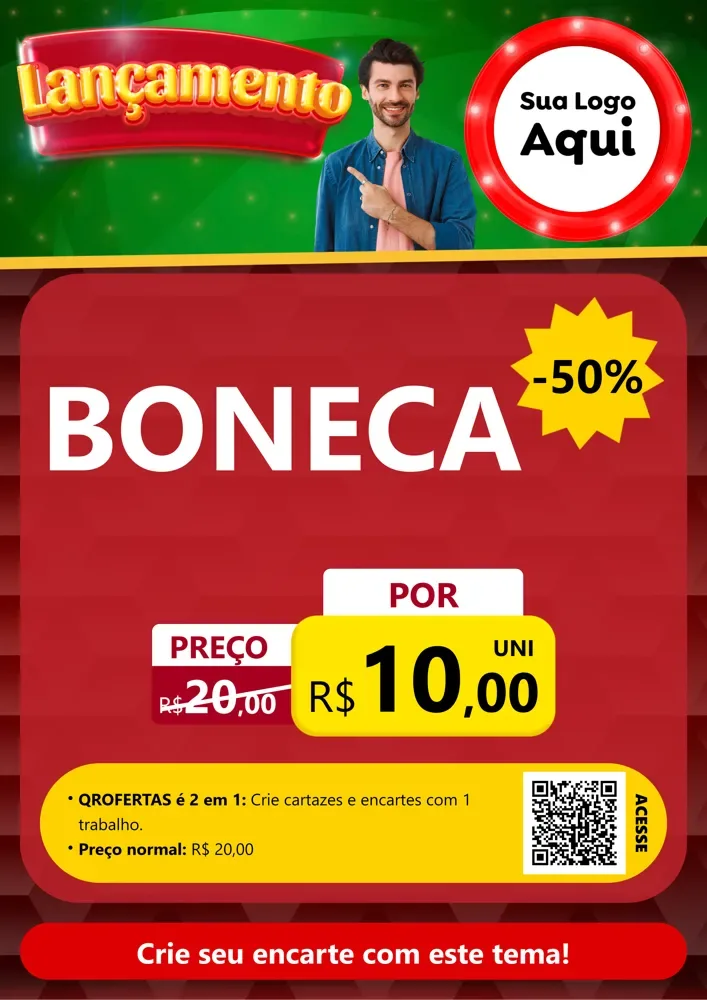 Modelo de Cartaz para Cartaz A4 Vertical com o tema Lançamento para Brinquedos