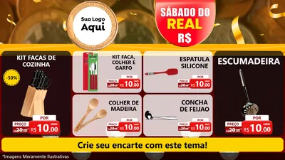 Modelo de TV para TV Horizontal com o tema Sábado do Real para Utilidades Domésticas
