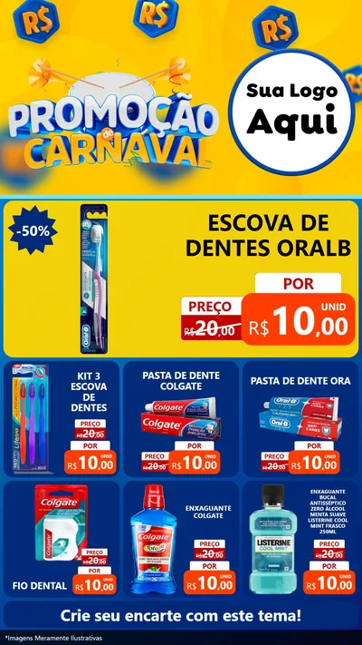 Modelo de Rede Social para Stories com o tema Promoção de Carnaval para Higiene Pessoal