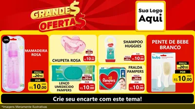 Modelo de TV para TV Horizontal com o tema Grandes Ofertas para Bebês