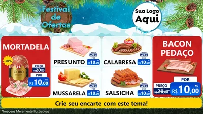 Modelo de TV para TV Horizontal com o tema Festival de Ofertas - Inverno para Frios e Laticínios