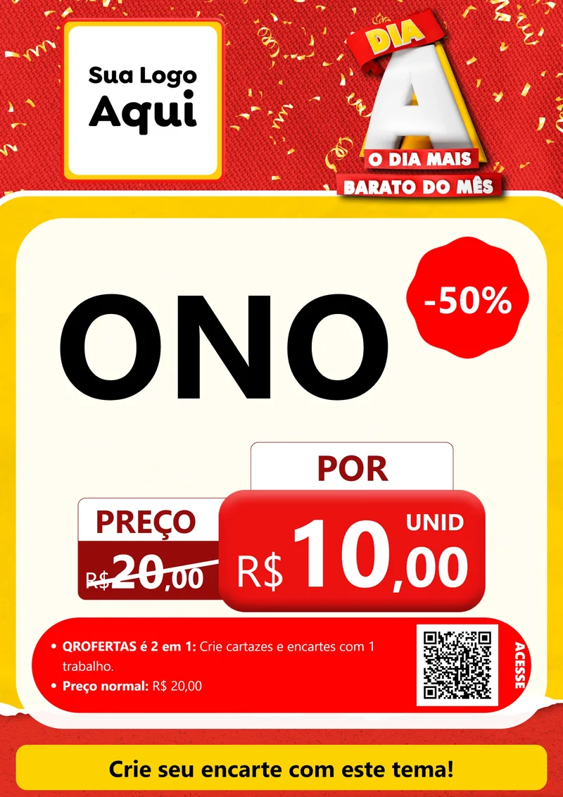 Modelo de Cartaz para Cartaz A4 Vertical com o tema Dia A o Dia Mais Barato do Mês para Óticas