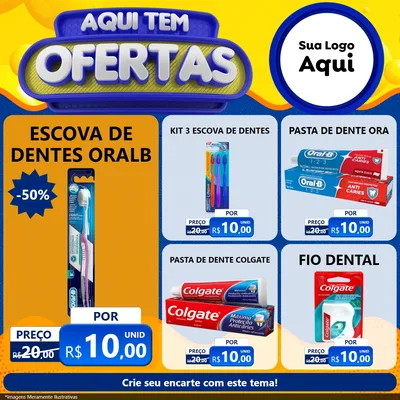 Modelo de Rede Social para Feed Facebook com o tema Aqui Tem Ofertas para Higiene Pessoal