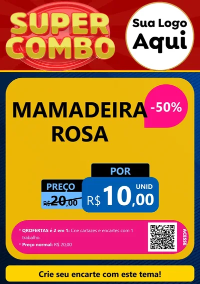 Modelo de Cartaz para Cartaz A4 Vertical com o tema Super Combo para Bebês