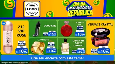 Modelo de TV para TV Horizontal com o tema Dia Da Proclamação da República para Perfumes