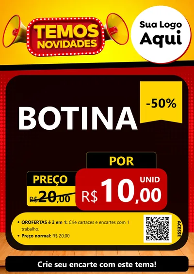 Modelo de Cartaz para Cartaz A4 Vertical