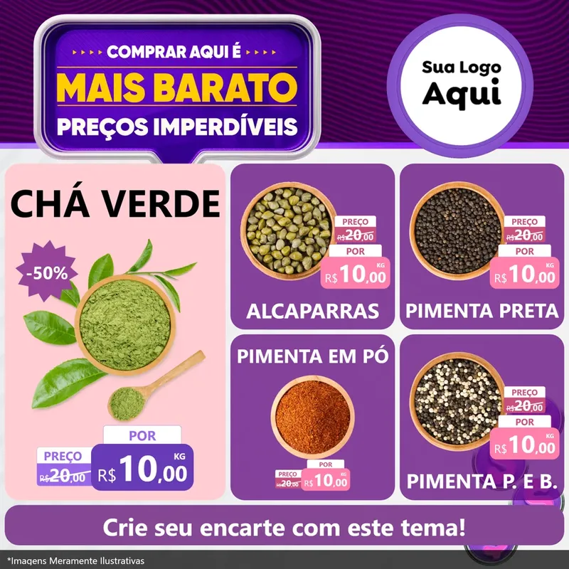 Modelo de Rede Social para Feed Facebook com o tema Mais Barato para Produtos Naturais