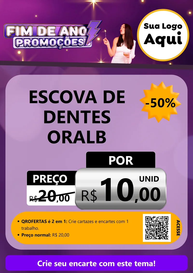 Modelo de Cartaz para Cartaz A4 Vertical com o tema Fim de Ano Promoções para Higiene Pessoal