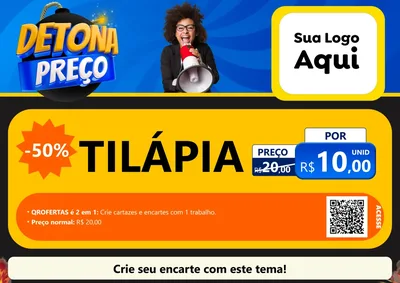 Modelo de Cartaz para Cartaz A4 Horizontal
