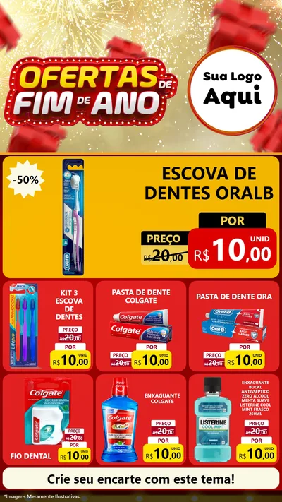 Modelo de Rede Social para Stories com o tema Ofertas de Fim de Ano para Higiene Pessoal