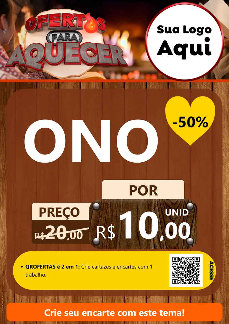 Modelo de Cartaz para Cartaz A4 Vertical com o tema Ofertas Para Aquecer para Óticas