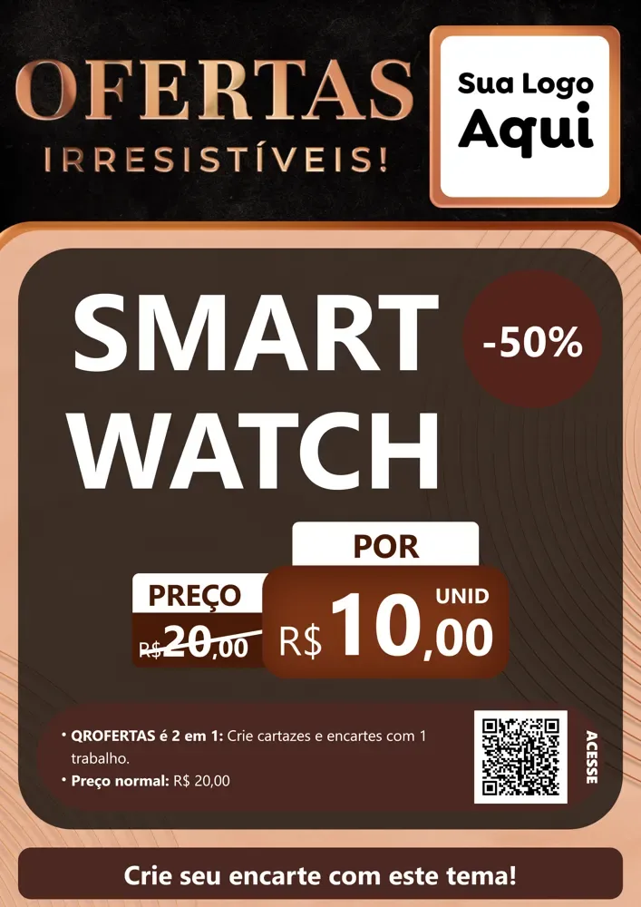 Modelo de Cartaz para Cartaz A4 Vertical com o tema Ofertas Irresistíveis! para Informática