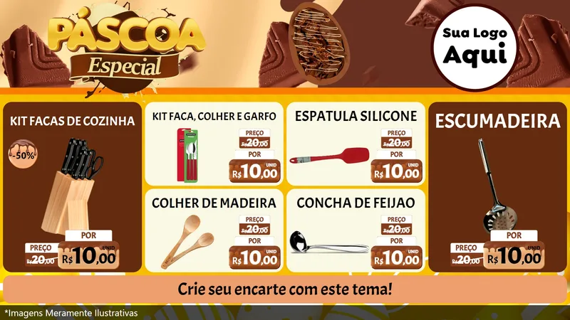 Modelo de TV para TV Horizontal com o tema Páscoa Especial para Utilidades Domésticas